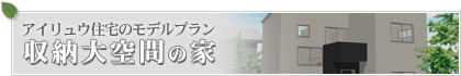 アイリュウ住宅のモデルプラン「収納大空間の家」